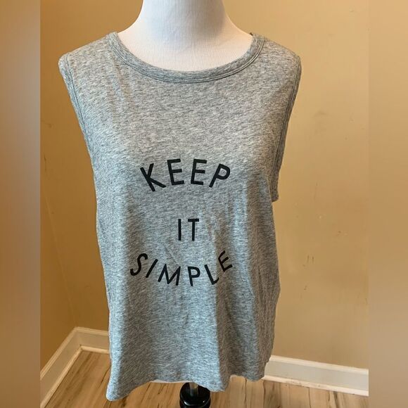 Banana Republic Gray Keep It Simple Tank size M - Picture 2 of 5